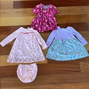 3 knit dresses bundle